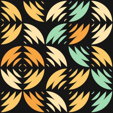 Soyut Geometrik Desen üretken hesaplama sanatı çizimi