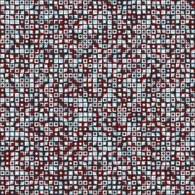 Soyut Geometrik Desen üretken hesaplama sanatı çizimi