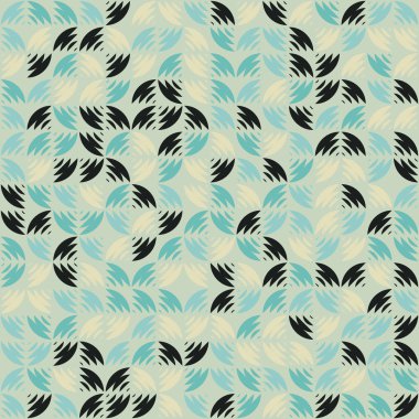 Soyut Geometrik Desen üretken hesaplama sanatı çizimi