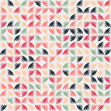 Soyut Geometrik Desen üretken hesaplama sanatı çizimi