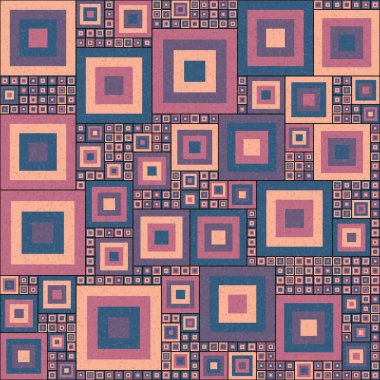 Soyut Geometrik Desen üretken hesaplama sanatı çizimi