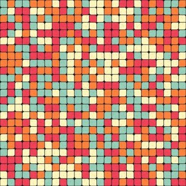 Soyut Geometrik Desen üretken hesaplama sanatı çizimi