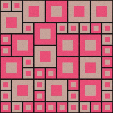 Soyut Geometrik Desen üretken hesaplama sanatı çizimi
