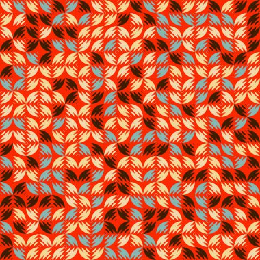 Soyut Geometrik Desen üretken hesaplama sanatı çizimi