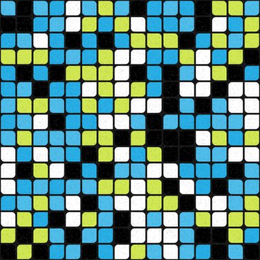 Soyut Geometrik Desen üretken hesaplama sanatı çizimi