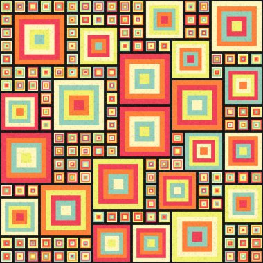 Soyut Geometrik Desen üretken hesaplama sanatı çizimi