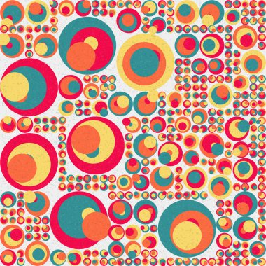 Soyut Geometrik Desen üretken hesaplama sanatı çizimi