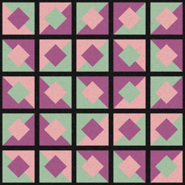 Soyut Geometrik Desen üretken hesaplama sanatı çizimi