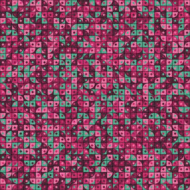 Soyut Geometrik Desen üretken hesaplama sanatı çizimi