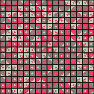 Soyut Geometrik Desen üretken hesaplama sanatı çizimi