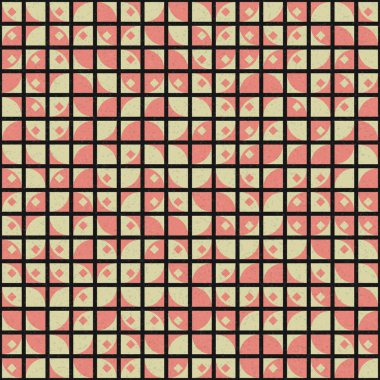 Soyut Geometrik Desen üretken hesaplama sanatı çizimi