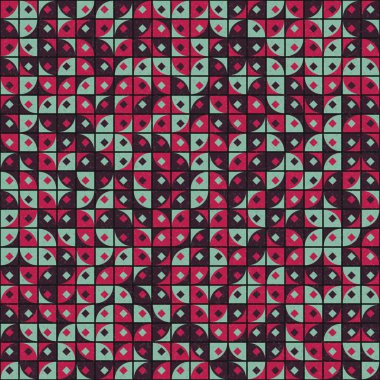 Soyut Geometrik Desen üretken hesaplama sanatı çizimi