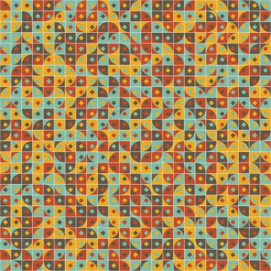 Soyut Geometrik Desen üretken hesaplama sanatı çizimi