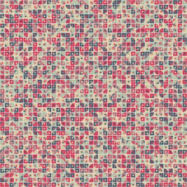 Soyut Geometrik Desen üretken hesaplama sanatı çizimi