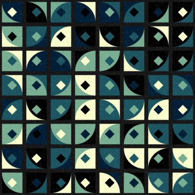 Soyut geometrik desen, renkli vektör çizimi