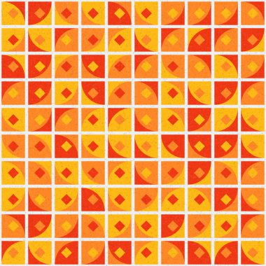 Soyut geometrik desen, renkli vektör çizimi