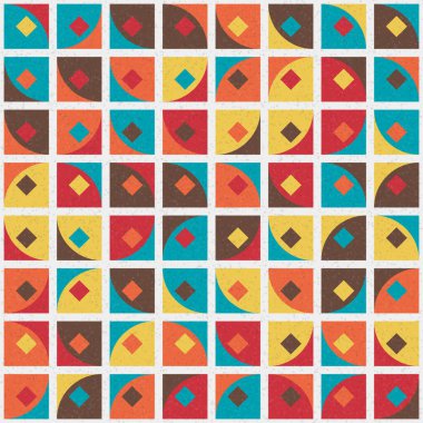 Soyut Geometrik Desen üretken hesaplama sanatı çizimi