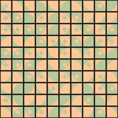 Soyut geometrik desen, renkli vektör çizimi