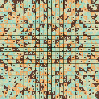 Soyut Geometrik Desen üretken hesaplama sanatı çizimi