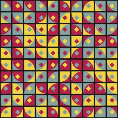 Soyut Geometrik Desen üretken hesaplama sanatı çizimi
