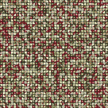 Soyut Geometrik Desen üretken hesaplama sanatı çizimi