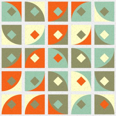 Soyut Geometrik Desen üretken hesaplama sanatı çizimi