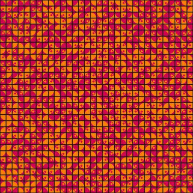 Soyut Geometrik Desen üretken hesaplama sanatı çizimi