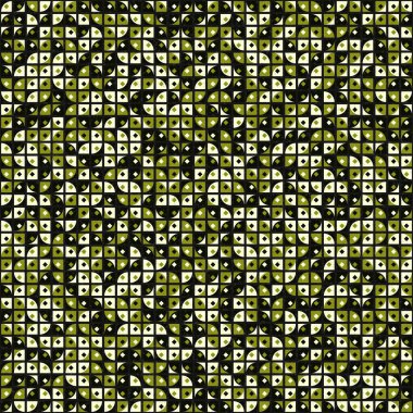 Soyut Geometrik Desen üretken hesaplama sanatı çizimi