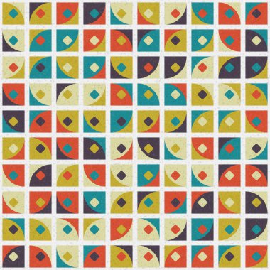 Soyut Geometrik Desen üretken hesaplama sanatı çizimi