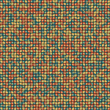 Soyut Geometrik Desen üretken hesaplama sanatı çizimi