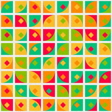 Soyut Geometrik Desen üretken hesaplama sanatı çizimi