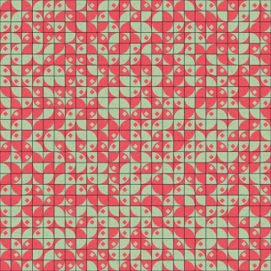 Soyut Geometrik Desen üretken hesaplama sanatı çizimi