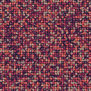 Soyut Geometrik Desen üretken hesaplama sanatı çizimi
