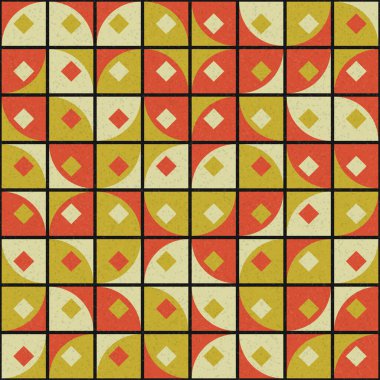 Soyut Geometrik Desen üretken hesaplama sanatı çizimi