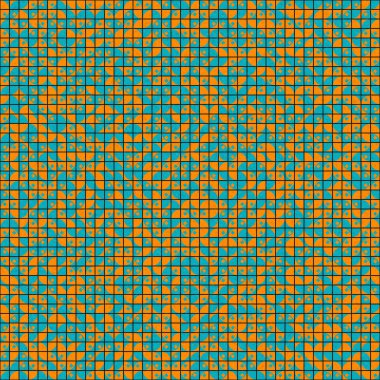 Soyut Geometrik Desen üretken hesaplama sanatı çizimi