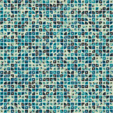 Soyut Geometrik Desen üretken hesaplama sanatı çizimi