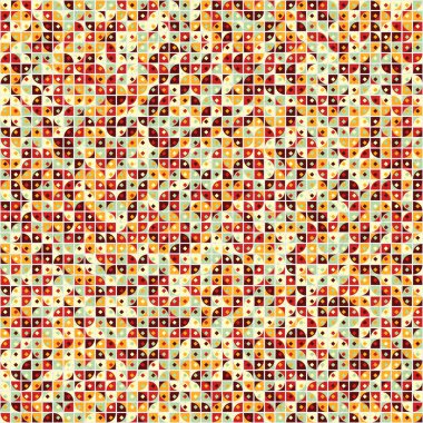 Soyut Geometrik Desen üretken hesaplama sanatı çizimi