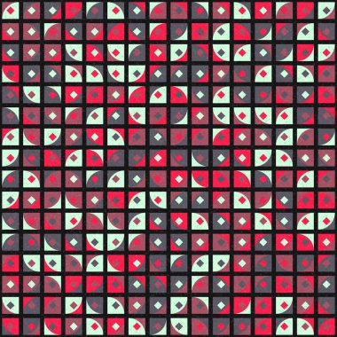 Soyut Geometrik Desen üretken hesaplama sanatı çizimi