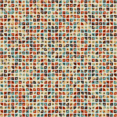 Soyut Geometrik Desen üretken hesaplama sanatı çizimi