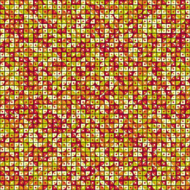 Soyut Geometrik Desen üretken hesaplama sanatı çizimi