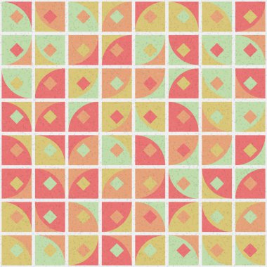 Soyut Geometrik Desen üretken hesaplama sanatı çizimi