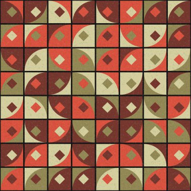 Soyut Geometrik Desen üretken hesaplama sanatı çizimi