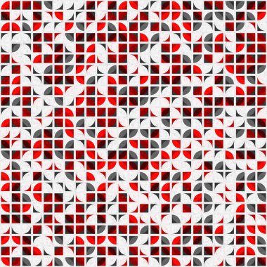 Soyut Geometrik Desen üretken hesaplama sanatı çizimi