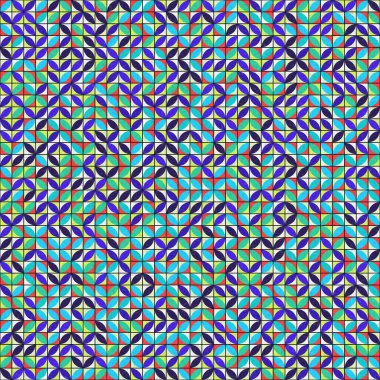 Soyut Geometrik Desen üretken hesaplama sanatı çizimi