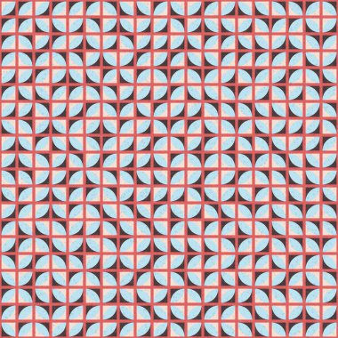 Soyut geometrik desen, renkli vektör çizimi