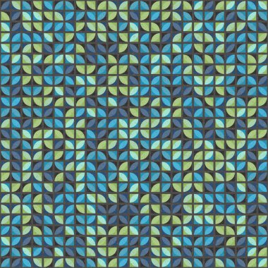 Soyut Geometrik Desen üretken hesaplama sanatı çizimi