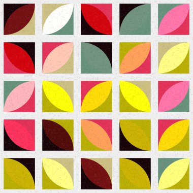 Soyut Geometrik Desen üretken hesaplama sanatı çizimi