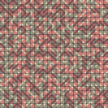 Soyut Geometrik Desen üretken hesaplama sanatı çizimi