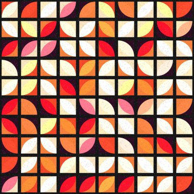 Soyut Geometrik Desen üretken hesaplama sanatı çizimi