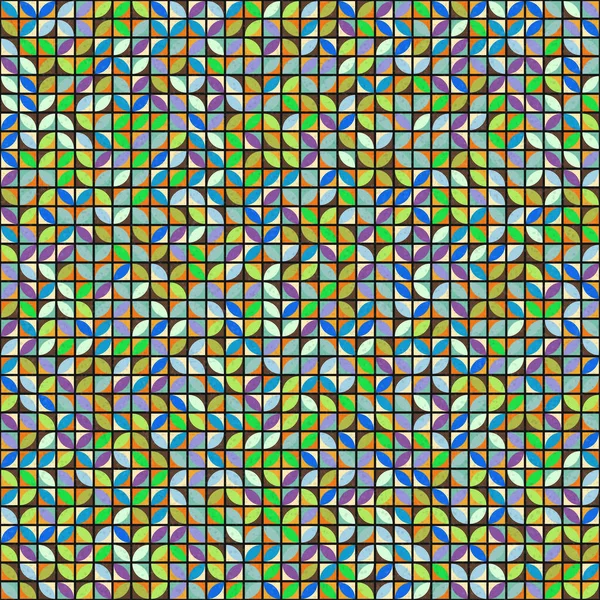 Abstrakte Geometrische Muster Generative Computergestützte Kunstillustration — Stockvektor